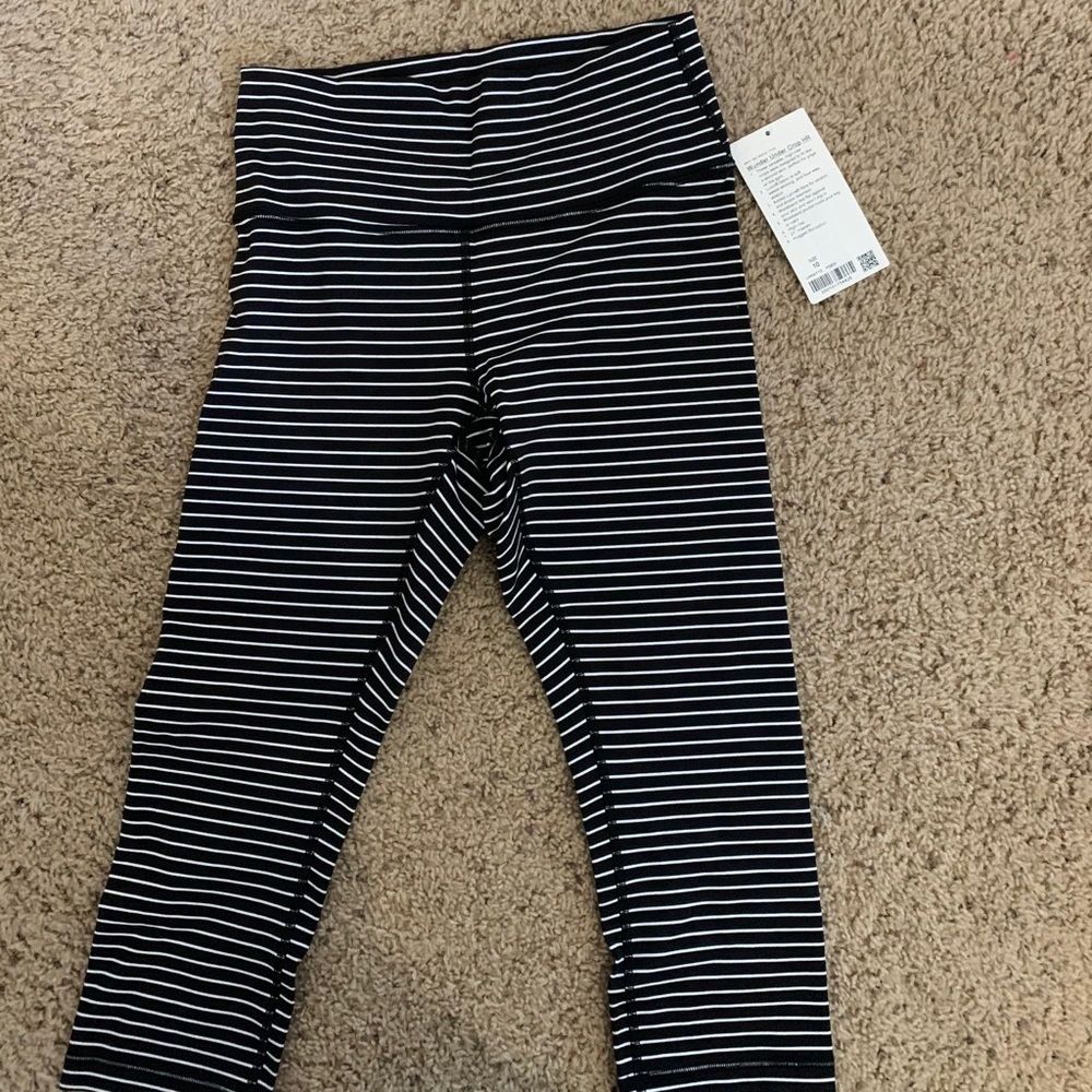 Lululemon wunder under crop size 10 nwt